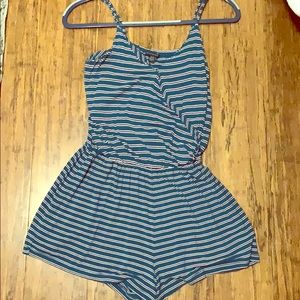 American Eagle red, white, and blue Romper